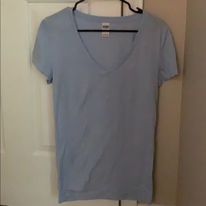 PINK light blue v-neck